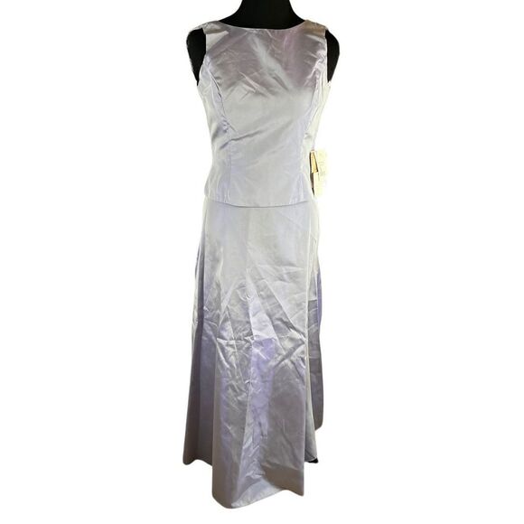 Jessica McClintock bridal millennium 2000 lavender iridescent 2 piece gown 6 - Picture 1 of 12